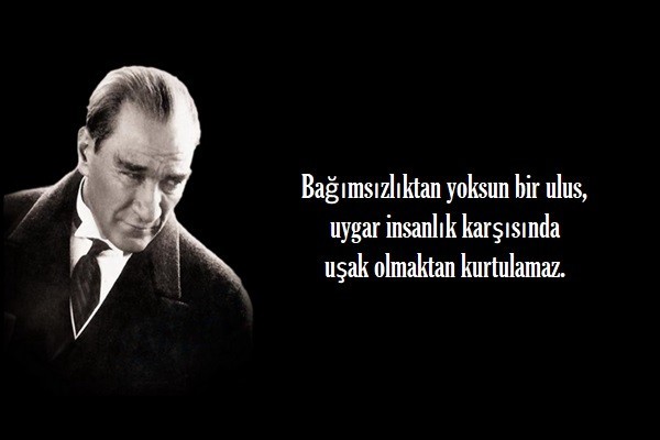 En güzel Atatürk ile ilgili resimli sözler